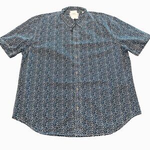 NWT Coastaoro Men's Sz M Midnight Short Sleeve Button Down Shirt Stitch Fix